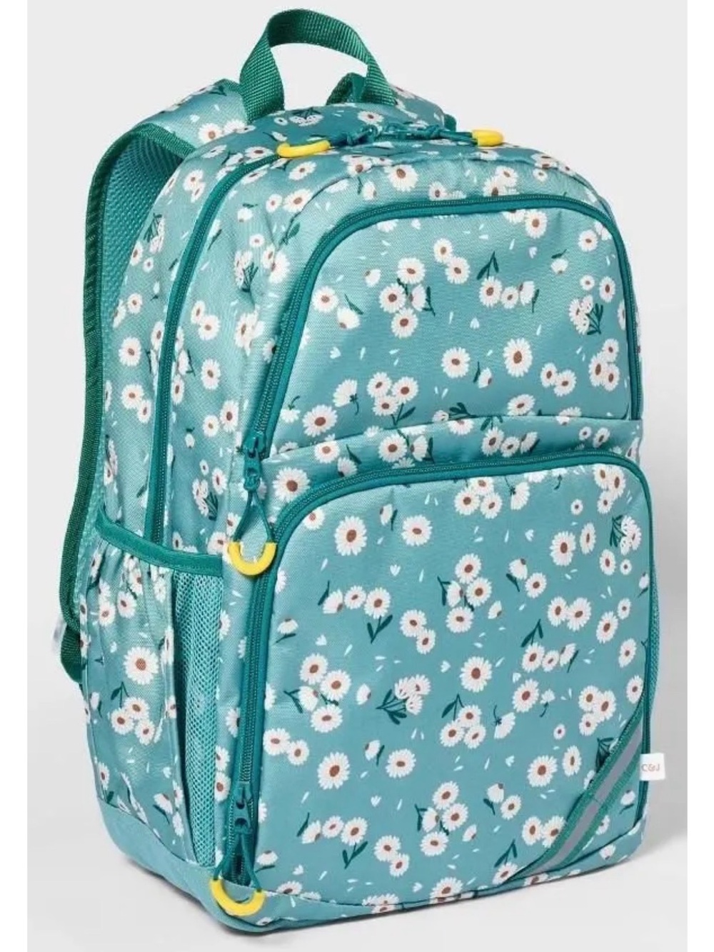 Kids Floral Backpack in Teal - Durable School Bag cat and jack
